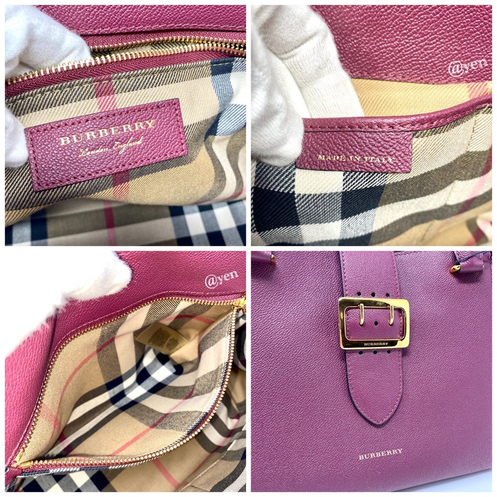 Burberry medium soft grain buckle satchel / shoulder bag - Picture 8 of 14